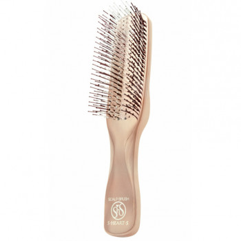 S-Heart-S Scalp Brush World Long Pink Gold