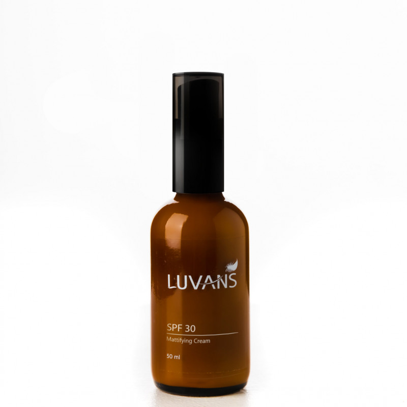 Крем для обличчя матуючий Luvans для жирної шкіри SPF-30